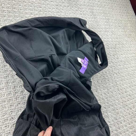 Jolie Dress Women Size 14 Black Ruffled Ruffles Cocktail Party One Shoulder - Picture 4 of 10